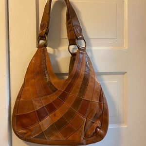 Lucky Brand Vintage Patchwork shoulder bag.  Mixed leather